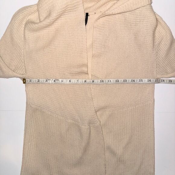Isda & Co 100% Cashmere Open Front Cardigan Sweater Cream Long Sleeve Classic S - Picture 6 of 13